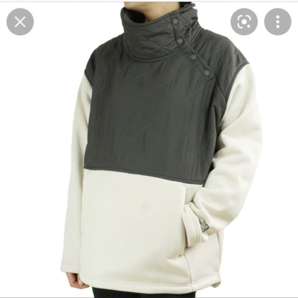 The North Face Women’s Rosie Sherpa Po Jacket Pullover Grey